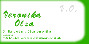 veronika olsa business card